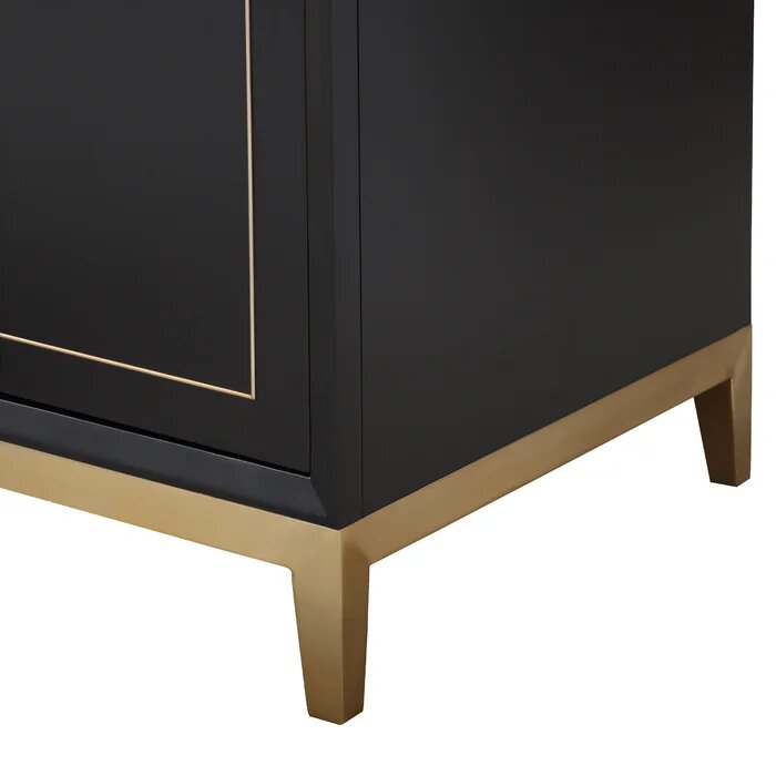 Gracie 24" Bathroom Vanity, Black with Carrara Marble top - Maison&Co.