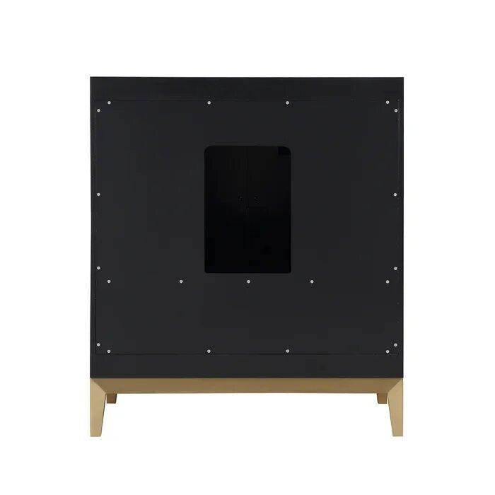 Gracie 30" Bathroom Vanity, Black with Carrara Marble top - Maison&Co.