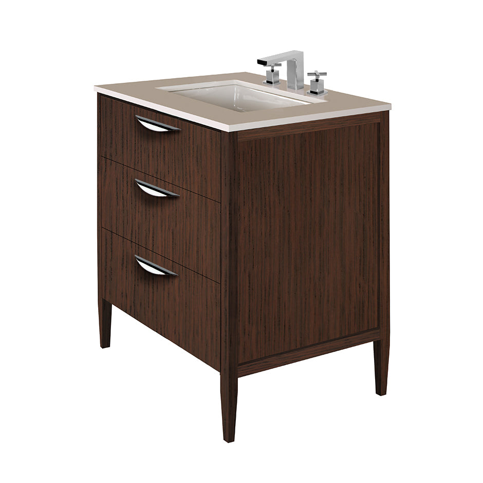 Free-standing under-counter vanity with two drawers(pulls included), the top drawer has U-shaped notch for plumbing.Counter top LRS-30T and Bathroom Sink 5062UN are sold separately. W: 29 1/2", D: 20 3/4", H: 34 1/4". - Maison&Co.