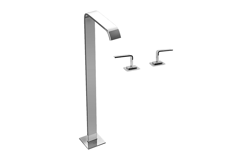 Graff - Immersion Floor-Mounted Tub Filler - Brushed Nickel - G-2353-LM40B-BNi