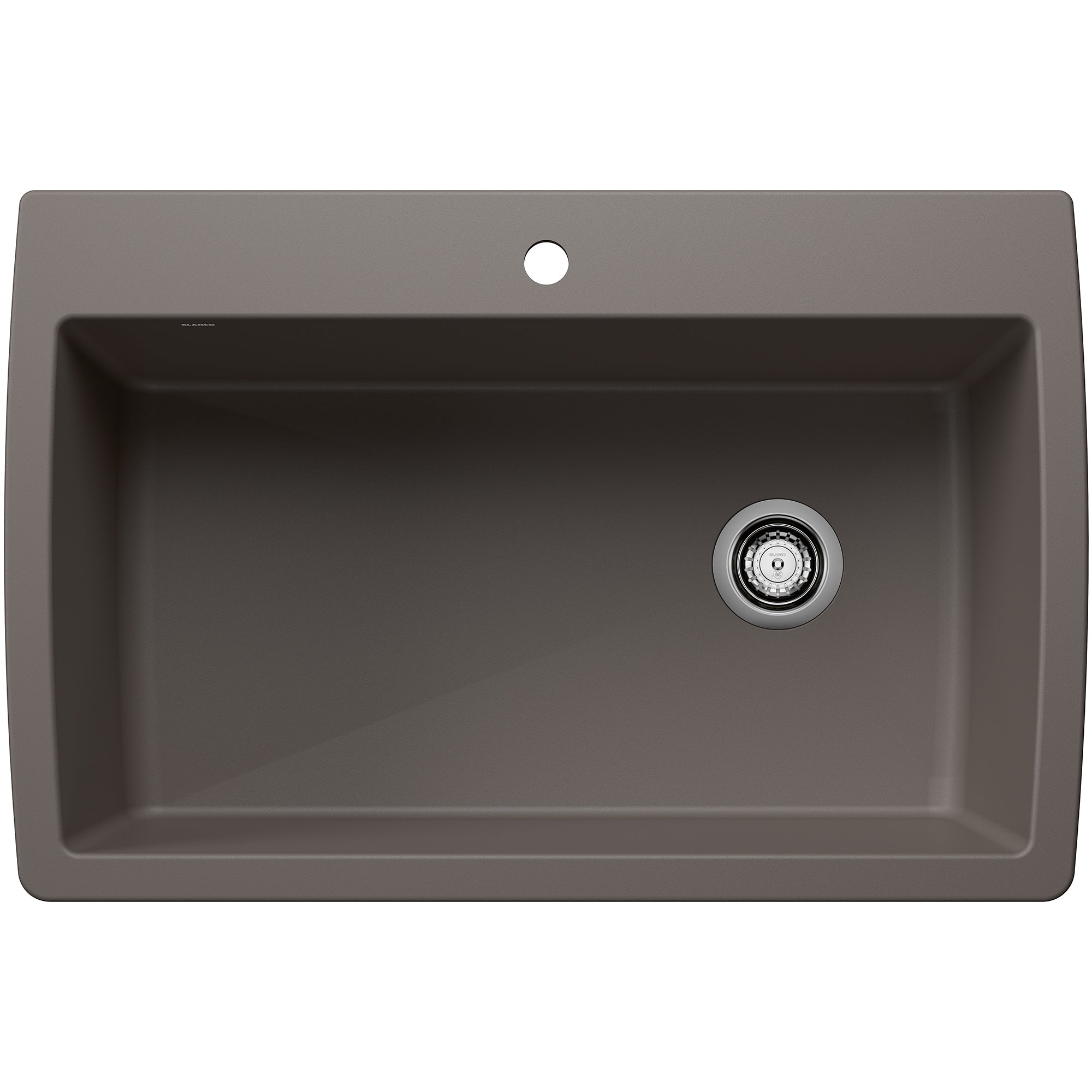 Blanco - 443109 - Diamond SILGRANIT 33.5" Super Single Dual Mount Kitchen Sink - Volcano Gray