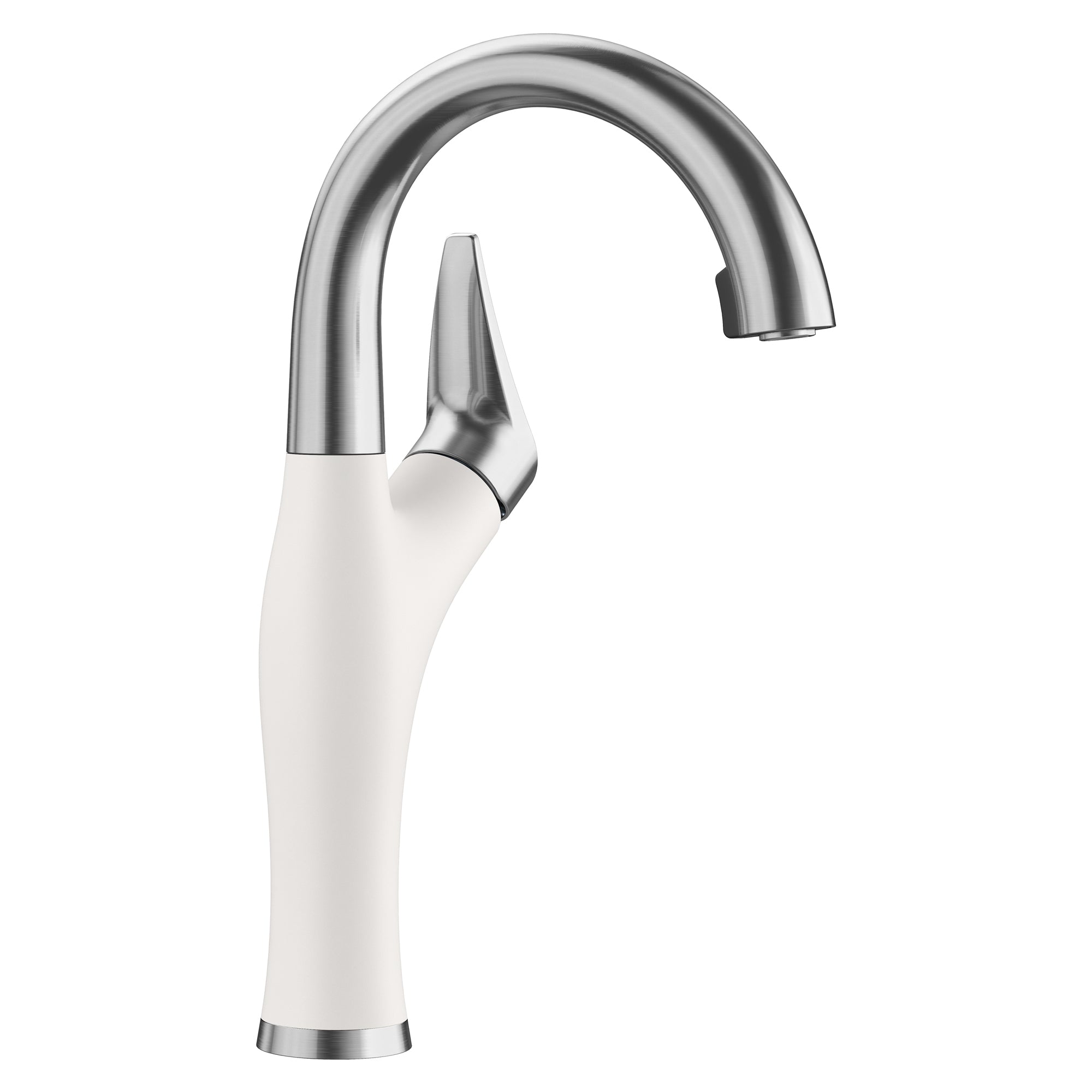 Blanco - 526386 - Artona Pull-Down Dual-Spray Bar Faucet - PVD Steel/White