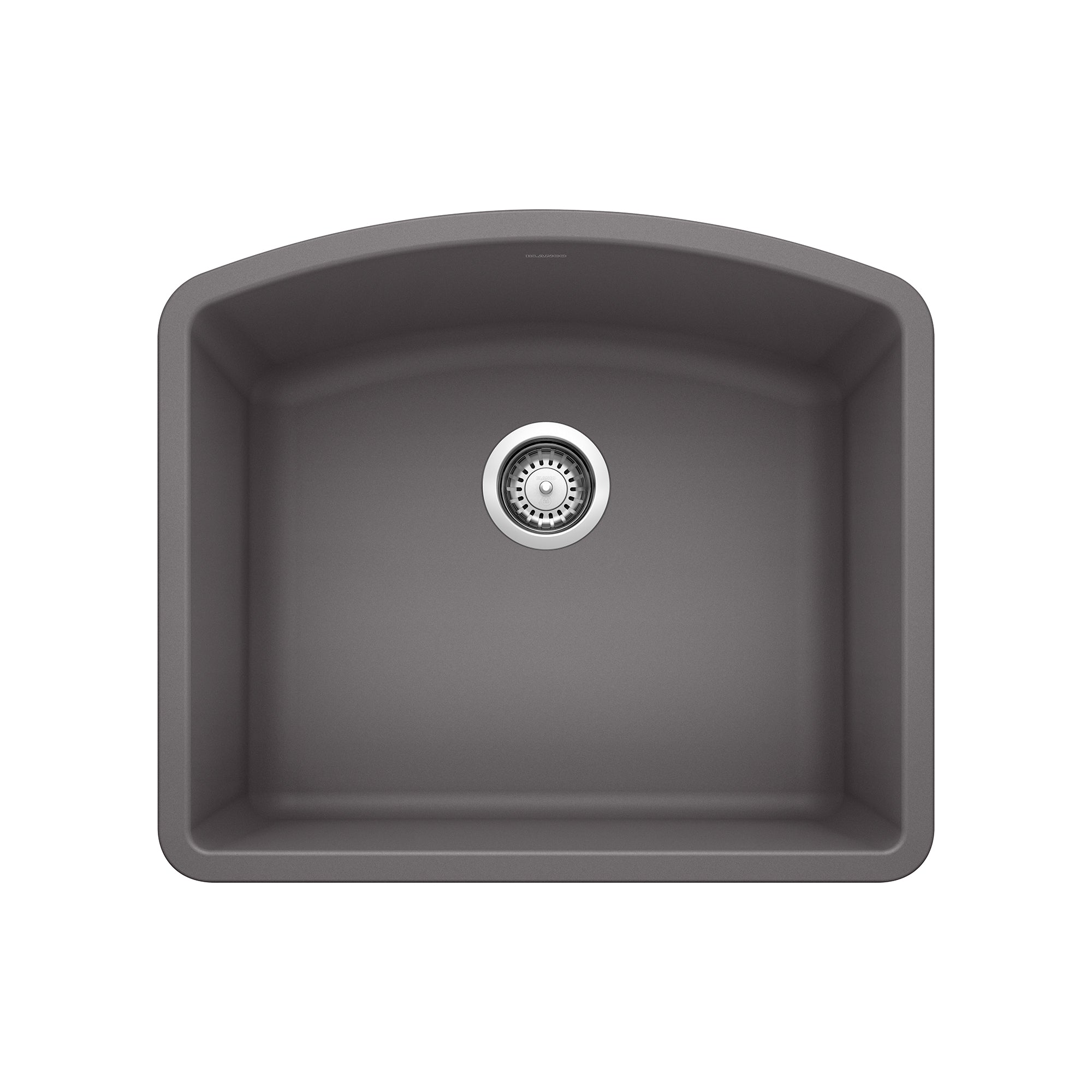 Blanco - 441468 - Diamond SILGRANIT 24" Single Bowl Undermount Kitchen Sink - Cinder