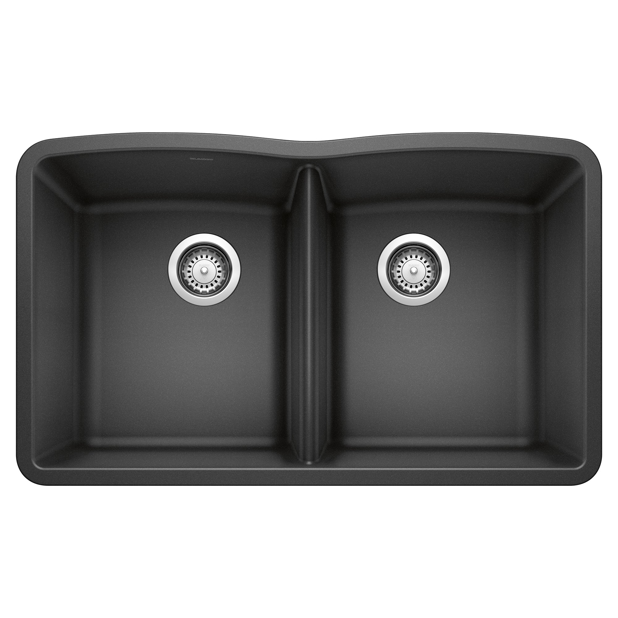 Blanco - 440184 - Diamond SILGRANIT 32" 50/50 Double Bowl Undermount Kitchen Sink - Anthracite