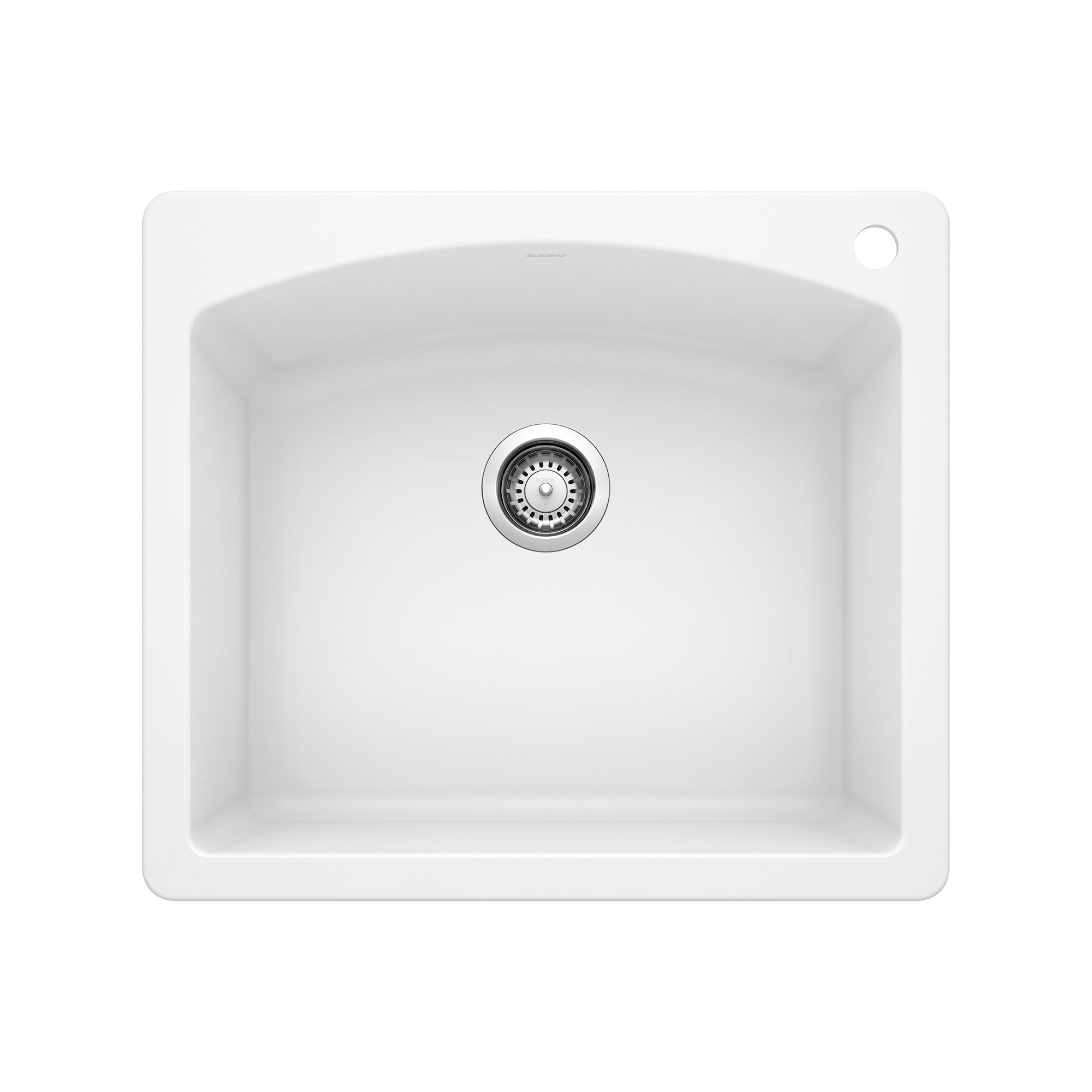 Blanco - 440211 - Diamond SILGRANIT 25" Single Bowl Dual Mount Kitchen Sink - White