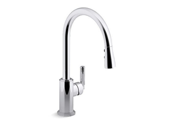 Vir Stil™ Pulldown Kitchen Faucet in Multiple Finishes Length:25.787" Width:12.795" Height:3.346" - Maison&Co.