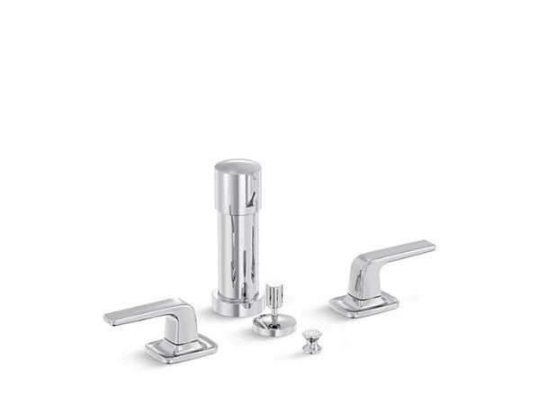 Per Se® Bidet Faucet Set in Polished Chrome Finish Length:15.375" Width:9.125" Height:5.625" - Maison&Co.