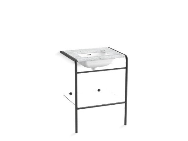 One™ Console Table Legs in Matte Black Finish Length:33.25" Width:25" Height:4.88" - Maison&Co.