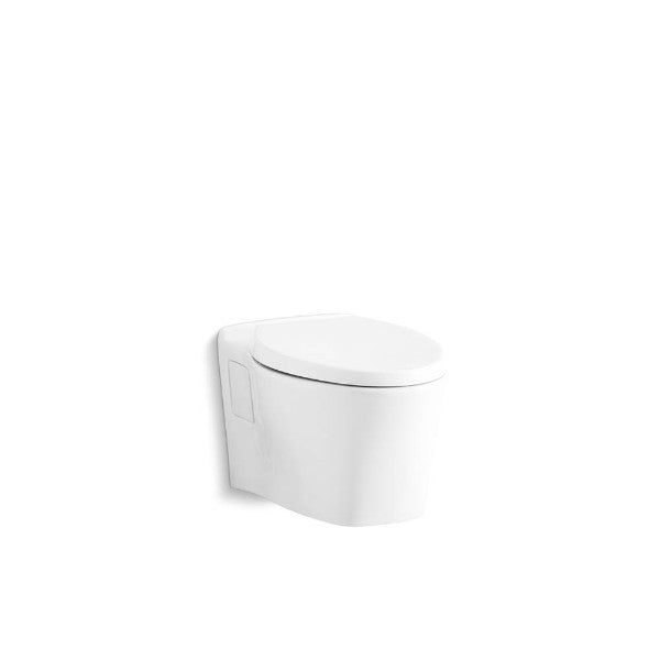 Pléo™ Wall-Mount Toilet, Bowl in White Finish Length:23" Width:18" Height:17" - Maison&Co.