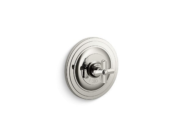 For Town® Thermostatic Trim, Cross Handle in Multiple Finishes Length:10.375" Width:8.375" Height:5.063" - Maison&Co.
