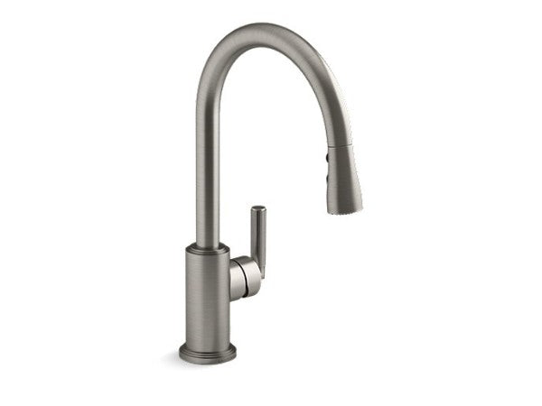 Vir Stil™ Pulldown Kitchen Faucet in Multiple Finishes Length:25.787" Width:12.795" Height:3.346" - Maison&Co.