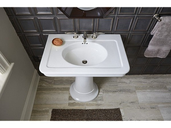 Tuxedo™ Lavatory in White Finish Length:36.625" Width:11" Height:26.625" - Maison&Co.