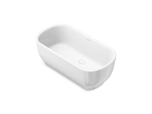 Laura Kirar Freestanding Bath in White Finish Length:72.5" Width:42.5" Height:37.375" - Maison&Co.