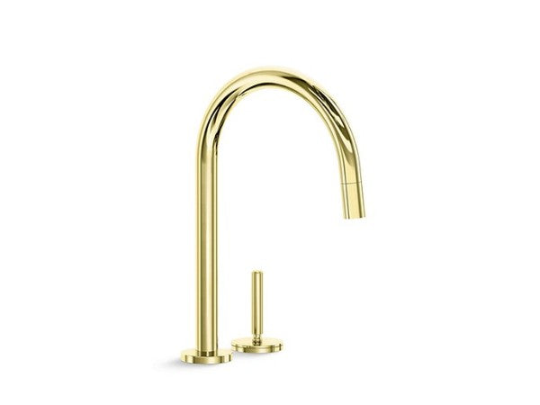 One™ Pulldown Kitchen Faucet in Multiple Finishes Length:24.375" Width:16.375" Height:4.563" - Maison&Co.