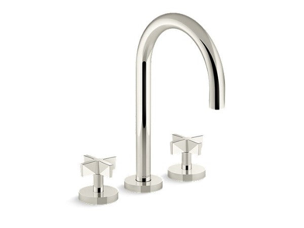 One™ Gooseneck, D/M Bath Set, Lever in Multiple Finishes Length:16.125" Width:12.5" Height:4.063" - Maison&Co.