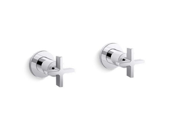 One™ Wall Mount Bath Set, Cross Handle in Multiple Finishes Length:11.625" Width:7.063" Height:5" - Maison&Co.