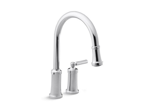 Quincy™ Pulldown Faucet in Multiple Finishes Length:24.375" Width:16.375" Height:4.563" - Maison&Co.