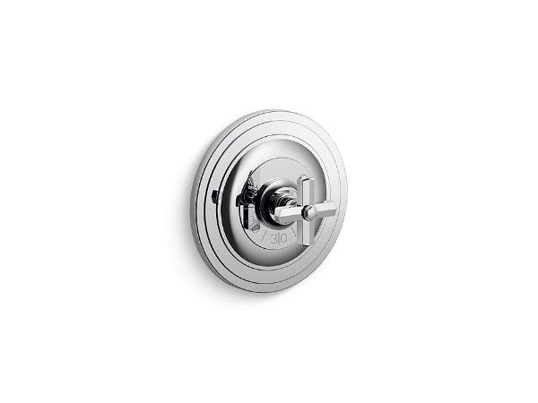 For Town® Thermostatic Trim, Cross Handle in Multiple Finishes Length:10.375" Width:8.375" Height:5.063" - Maison&Co.