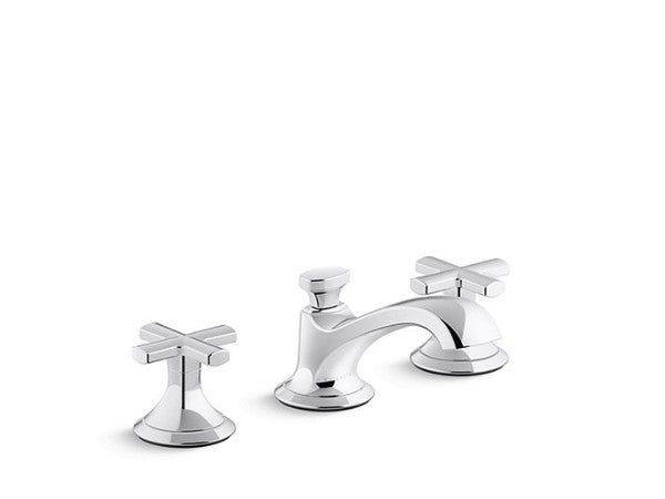 Script® Sink Faucet Low Spout Crss Hndl in Multiple Finishes Length:18" Width:12.5" Height:3.5" - Maison&Co.