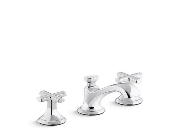 Script® Sink Faucet Low Spout Crss Hndl in Multiple Finishes Length:18" Width:12.5" Height:3.5"