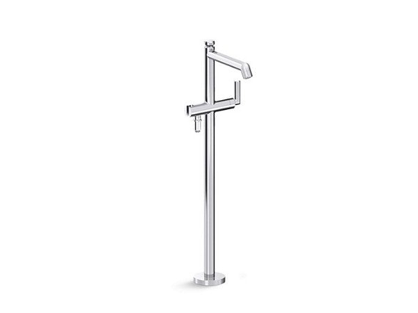 Pure Paletta™ Floor-Mount Bath Filler in Multiple Finishes Length:40.157" Width:14.961" Height:12.205" - Maison&Co.