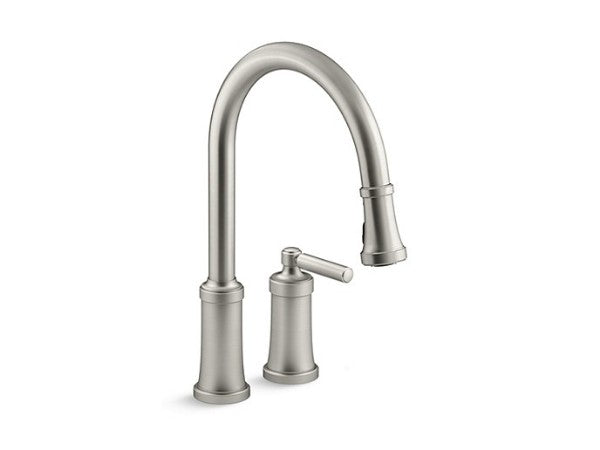Quincy™ Pulldown Faucet in Multiple Finishes Length:24.375" Width:16.375" Height:4.563" - Maison&Co.