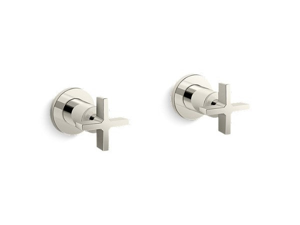 One™ Wall Mount Bath Set, Cross Handle in Multiple Finishes Length:11.625" Width:7.063" Height:5" - Maison&Co.