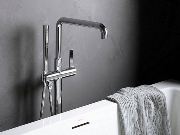 One™ Floor-Mount Bath Filler in Multiple Finishes Length:41.929" Width:17.323" Height:10.827"