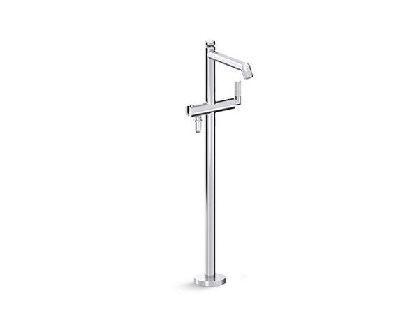 Pinna Paletta™ Floor-Mount Bath Filler in Multiple Finishes Length:40.157" Width:14.961" Height:12.205" - Maison&Co.