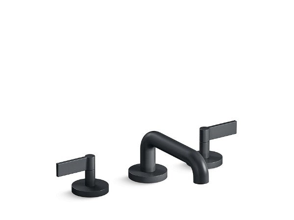 One™ Basin Set, Low Spout, Lever Handle in Multiple Finishes Length:18.063" Width:12.625" Height:3.5" - Maison&Co.