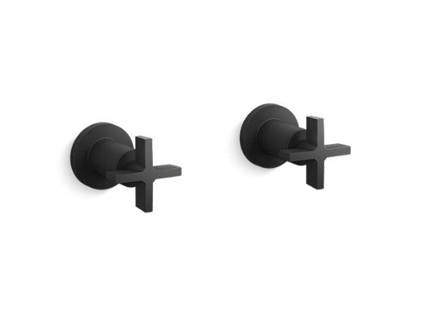 One™ Wall Mount Bath Set, Cross Handle in Multiple Finishes Length:11.625" Width:7.063" Height:5" - Maison&Co.