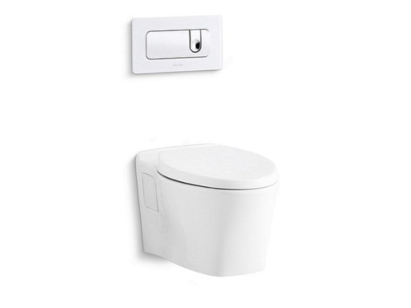 Modern Toilet Seat in White Finish Length:16" Width:11" Height:23" - Maison&Co.