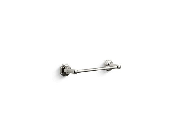 For Town Towel Bar, 12" in Multiple Finishes Length:16.5" Width:6.5" Height:3" - Maison&Co.