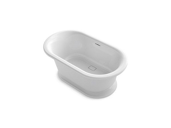 Per Se™ Oval Freestanding Tub in White Finish Length:72.5" Width:42.5" Height:37.375" - Maison&Co.