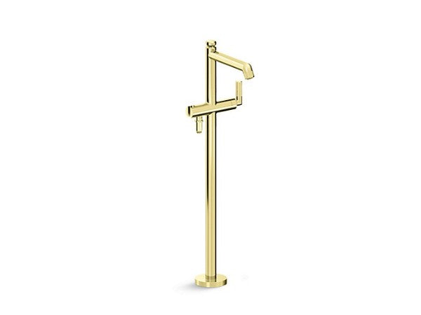 Pinna Paletta™ Floor-Mount Bath Filler in Multiple Finishes Length:40.157" Width:14.961" Height:12.205" - Maison&Co.