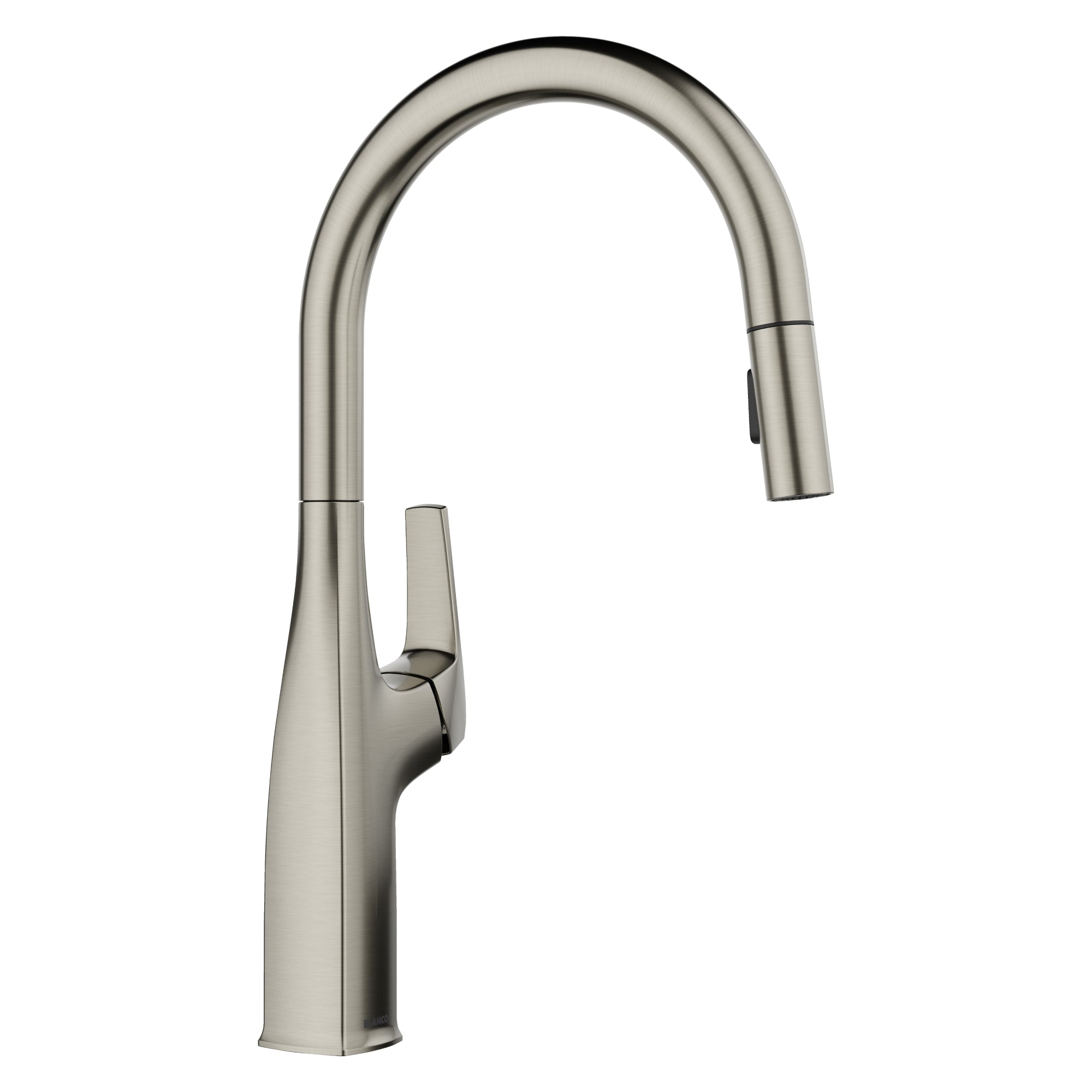Blanco - 443249 - Rivana High Arc Pull-Down Dual-Spray Kitchen Faucet - Satin Platinum