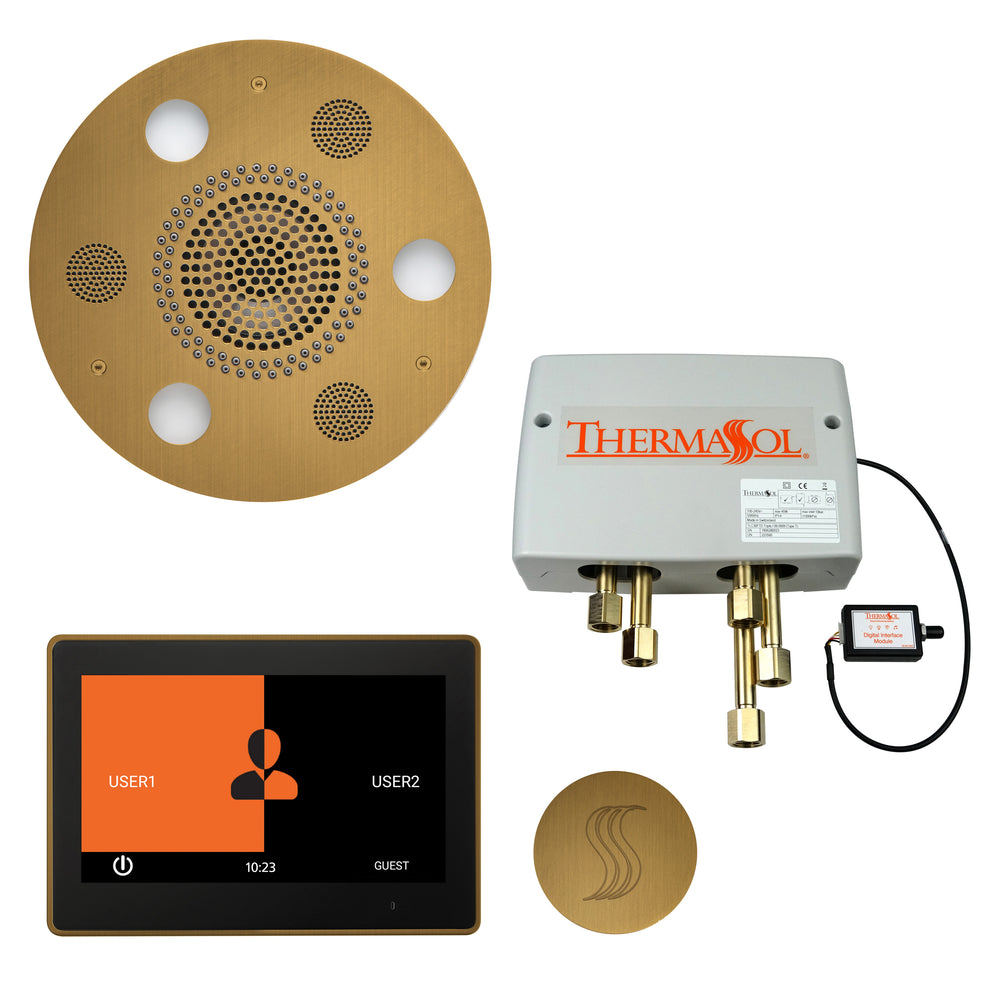 Total Wellness Package - Serenity Advanced (Round) + ThermaTouch 10 Control + Digital Shower Valve + Steam Head (Round) - Maison&Co.