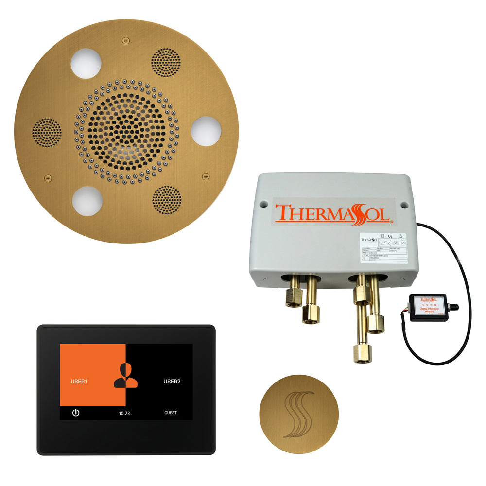 Total Wellness Package - Serenity Advanced (Round) + ThermaTouch 7 Control + Digital Shower Valve + Steam Head (Round) - Maison&Co.
