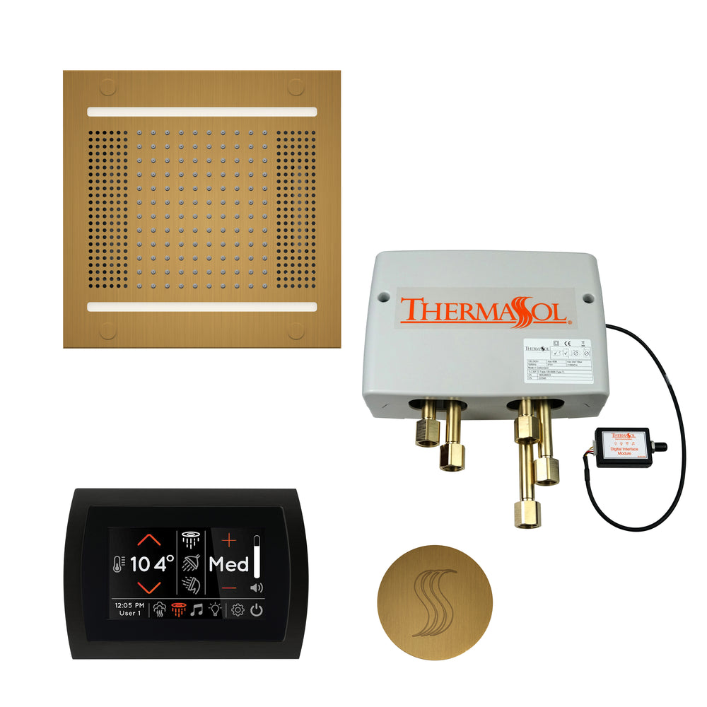 Total Wellness Package - HydroVive 14 + SignaTouch Control (Wall Mount) + Digital Shower Valve + Steam Head (Square) - Maison&Co.
