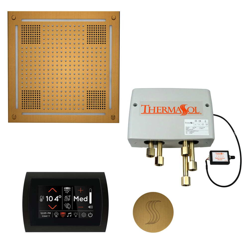Total Wellness Package - HydroVive 18 + SignaTouch Control (Wall Mount) + Digital Shower Valve + Steam Head (Square) - Maison&Co.