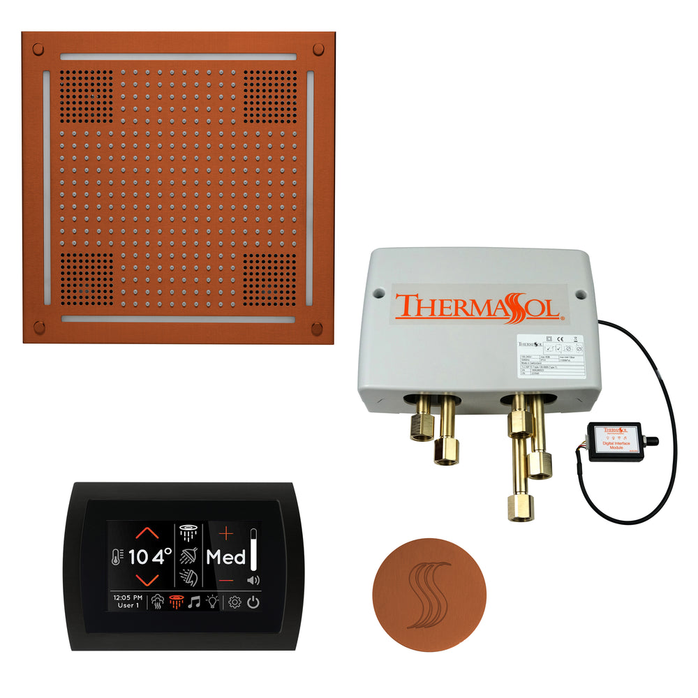 Total Wellness Package - HydroVive 18 + SignaTouch Control (Wall Mount) + Digital Shower Valve + Steam Head (Square) - Maison&Co.