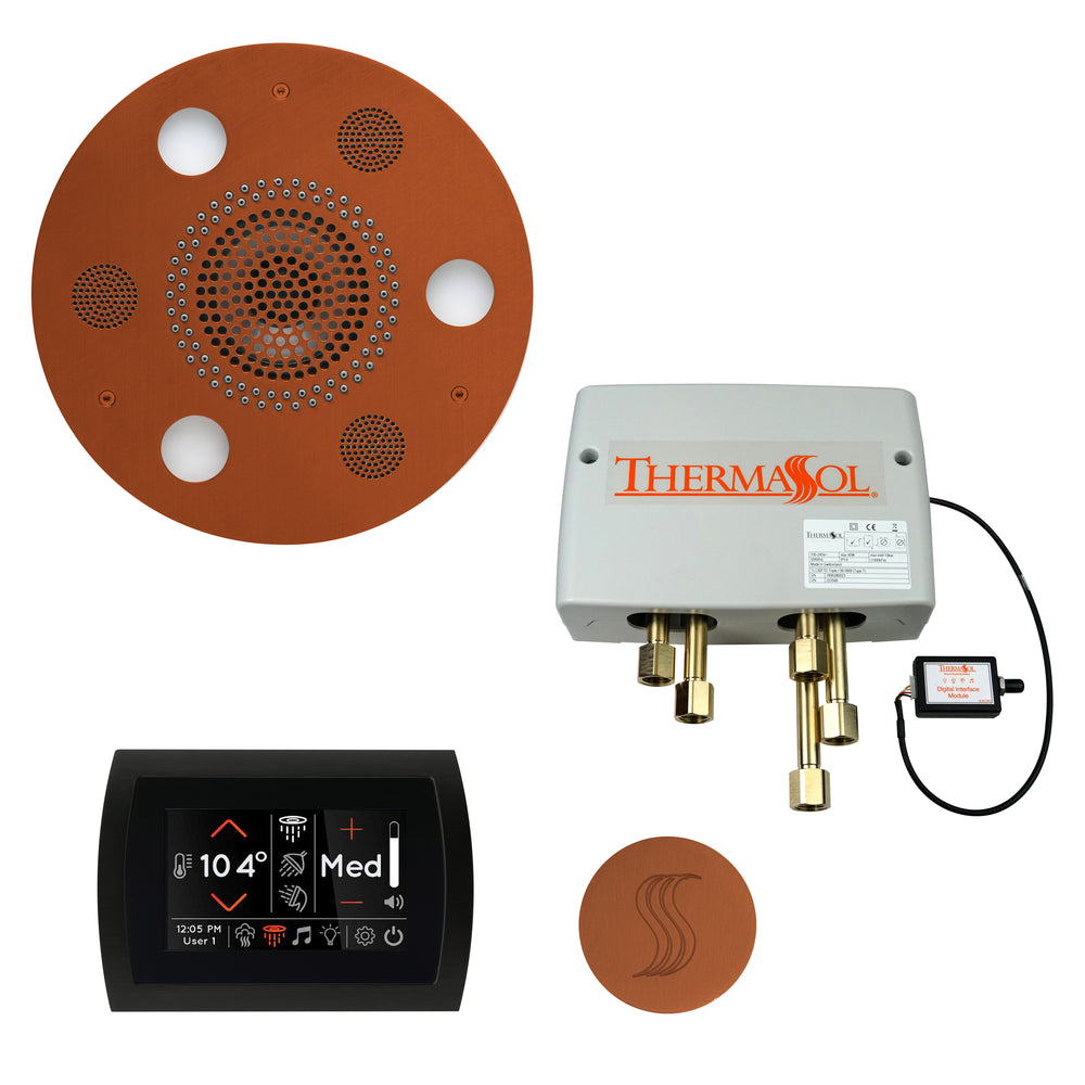 Total Wellness Package - Serenity Advanced (Round) + SignaTouch Control (Wall Mount) + Digital Shower Valve + Steam Head (Round) - Maison&Co.
