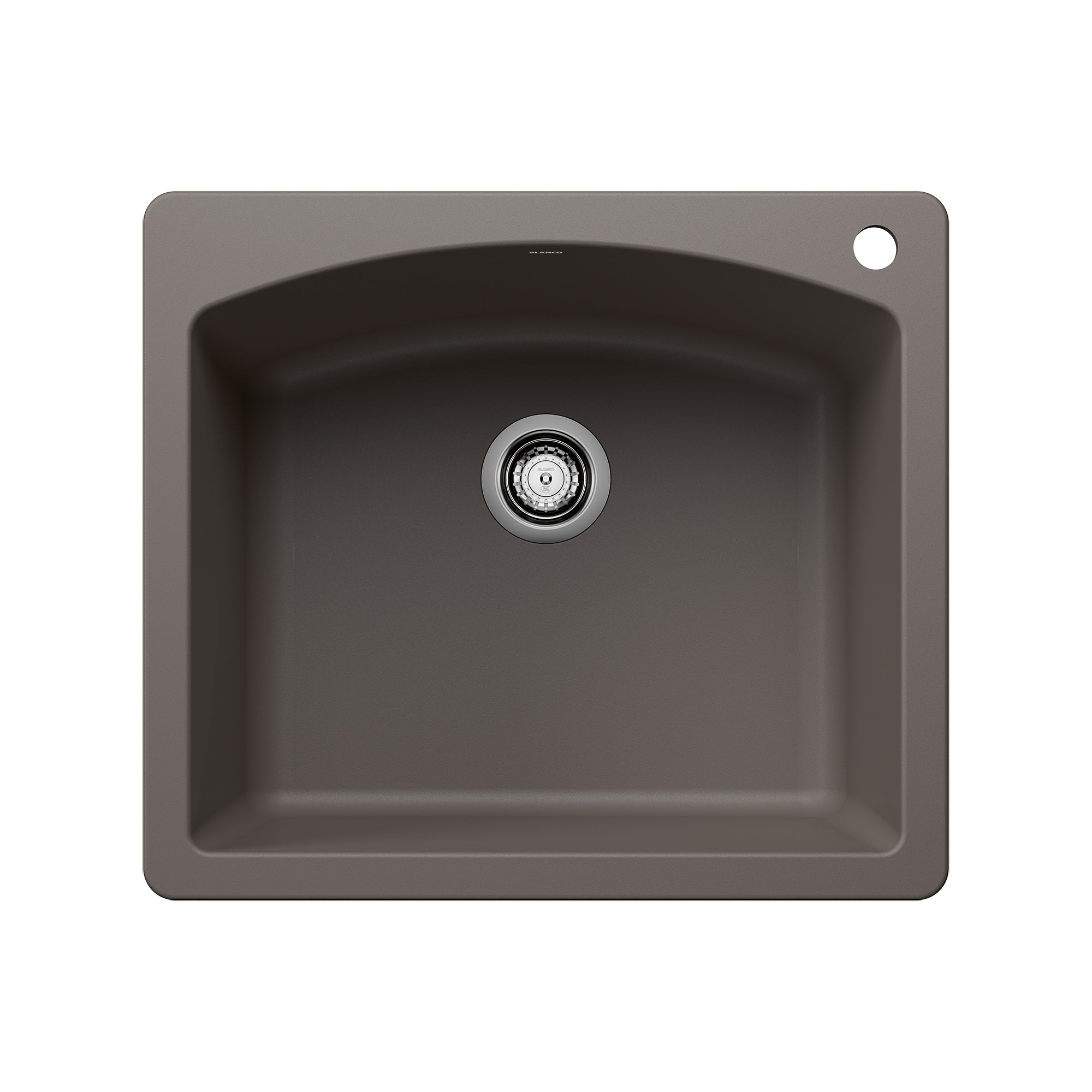 Blanco - 443097 - Diamond SILGRANIT 25" Single Bowl Dual Mount Kitchen Sink - Volcano Gray