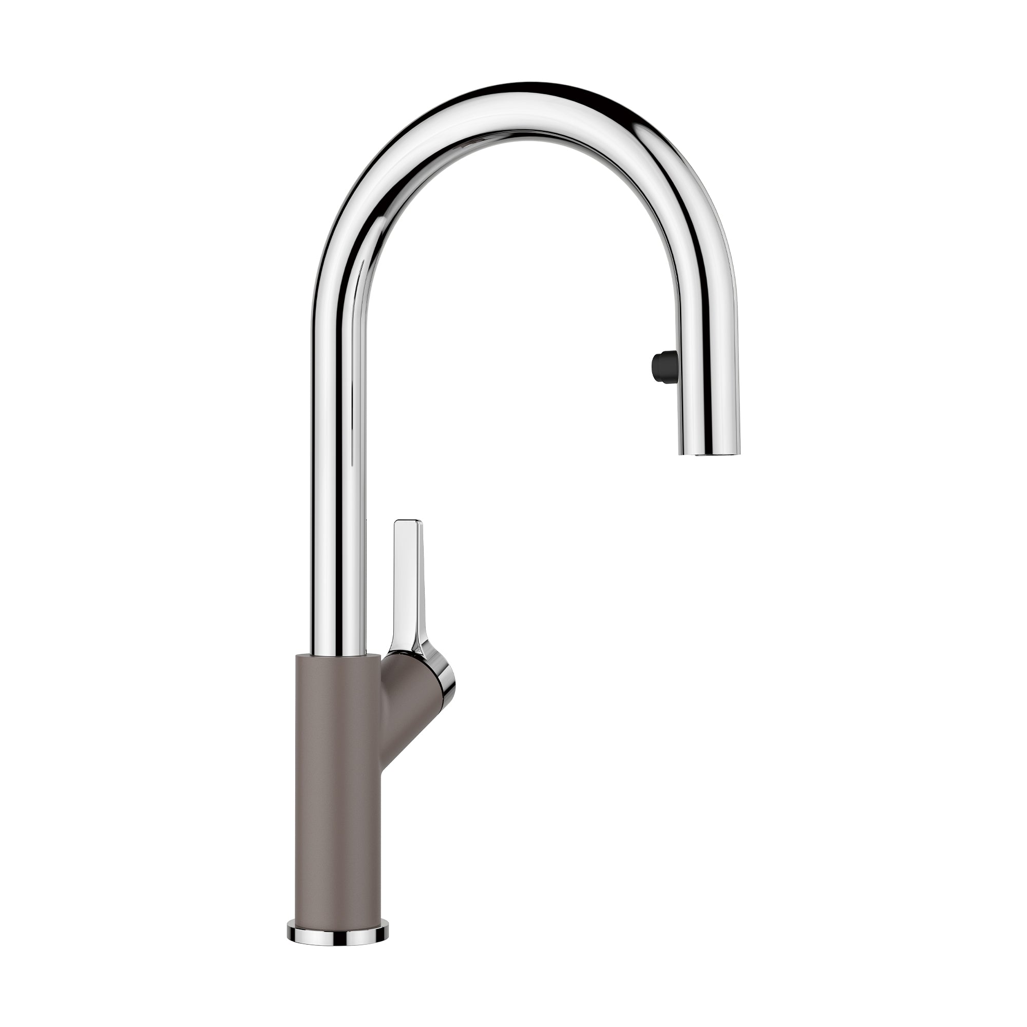 Blanco - 526933 - Urbena Pull-Down Dual-Spray Kitchen Faucet - Chrome/Volcano Gray