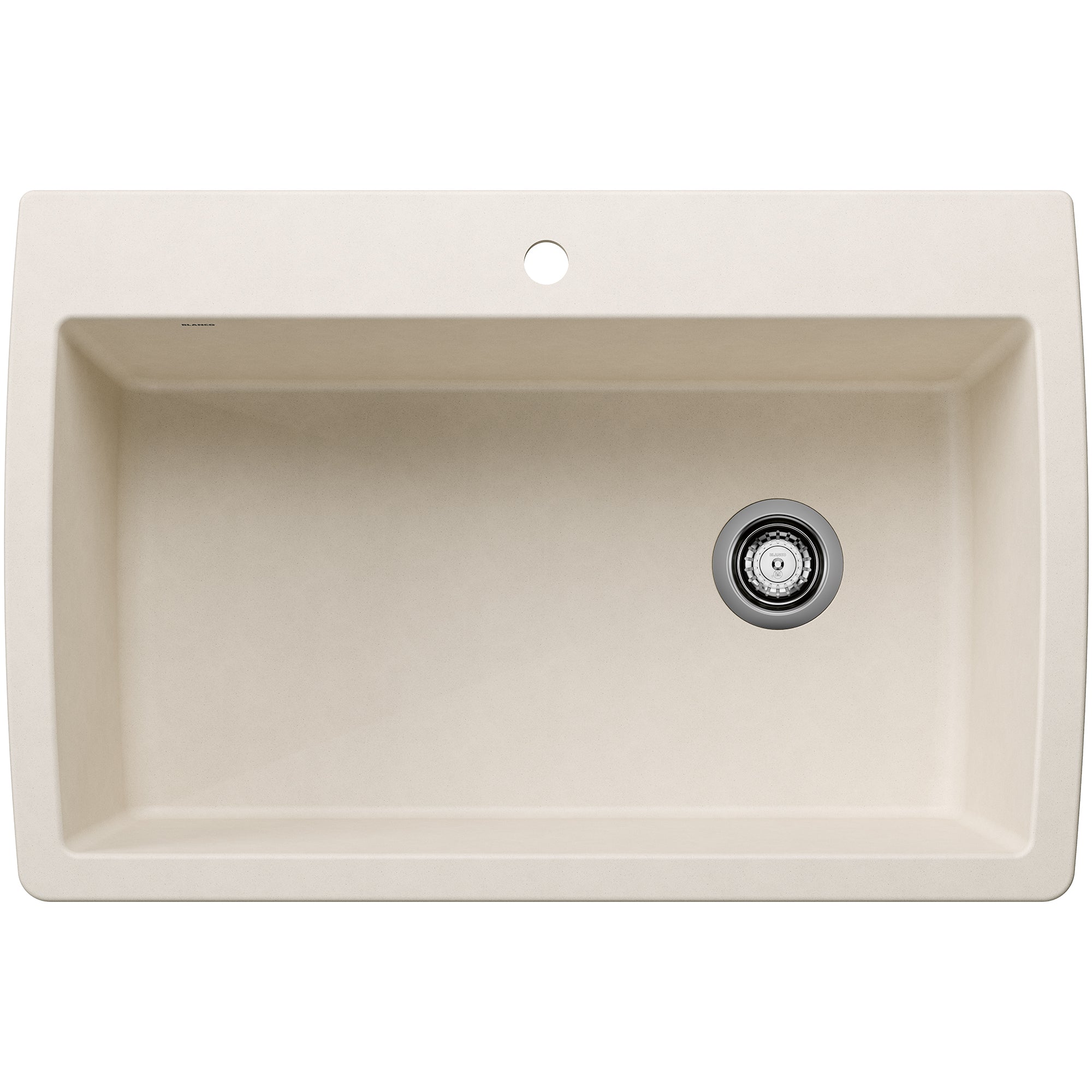 Blanco - 443072 - Diamond SILGRANIT 33.5" Super Single Dual Mount Kitchen Sink - Soft White