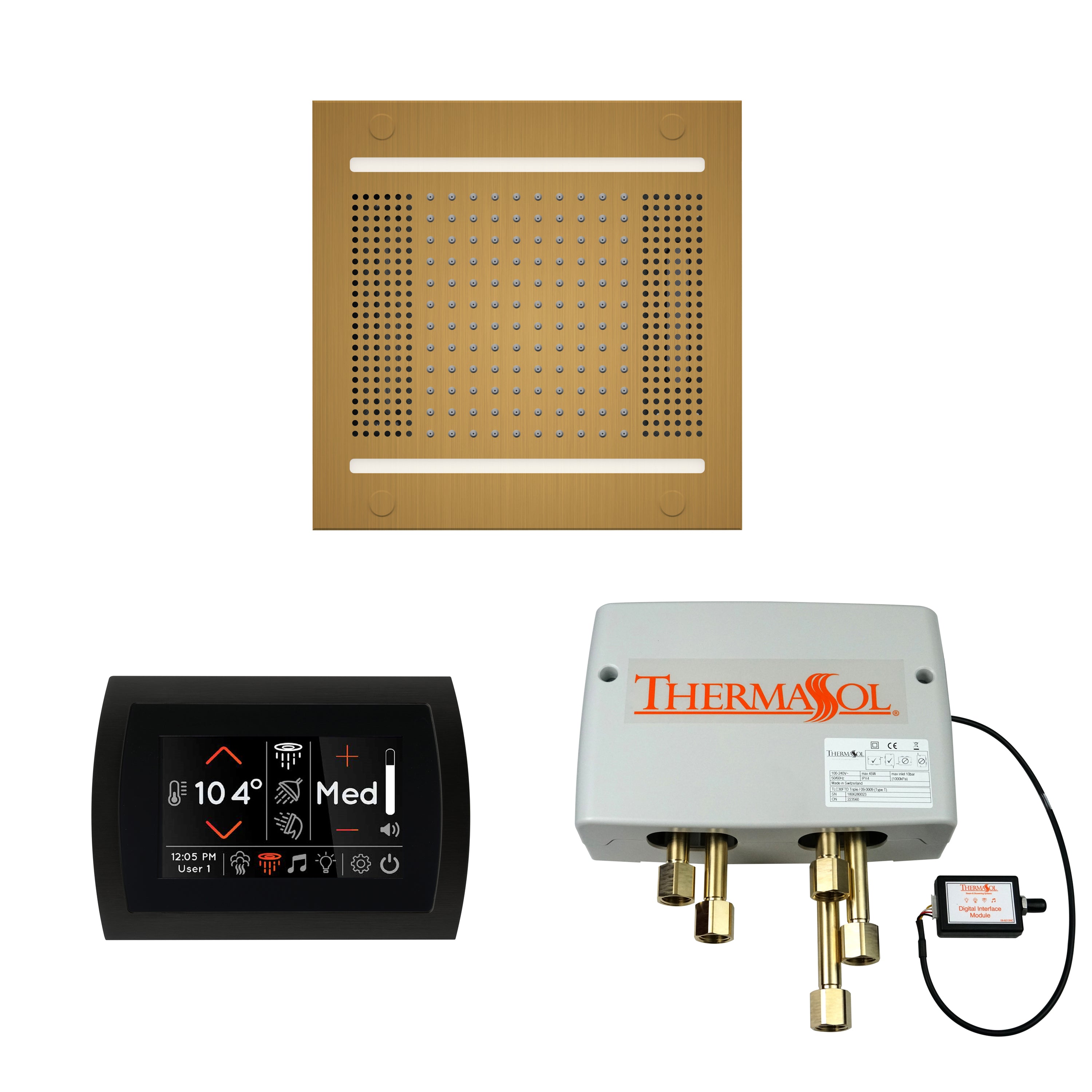 Wellness Shower Package - HydroVive 14 + SignaTouch Control (Wall Mount) + Digital Shower Valve - Maison&Co.
