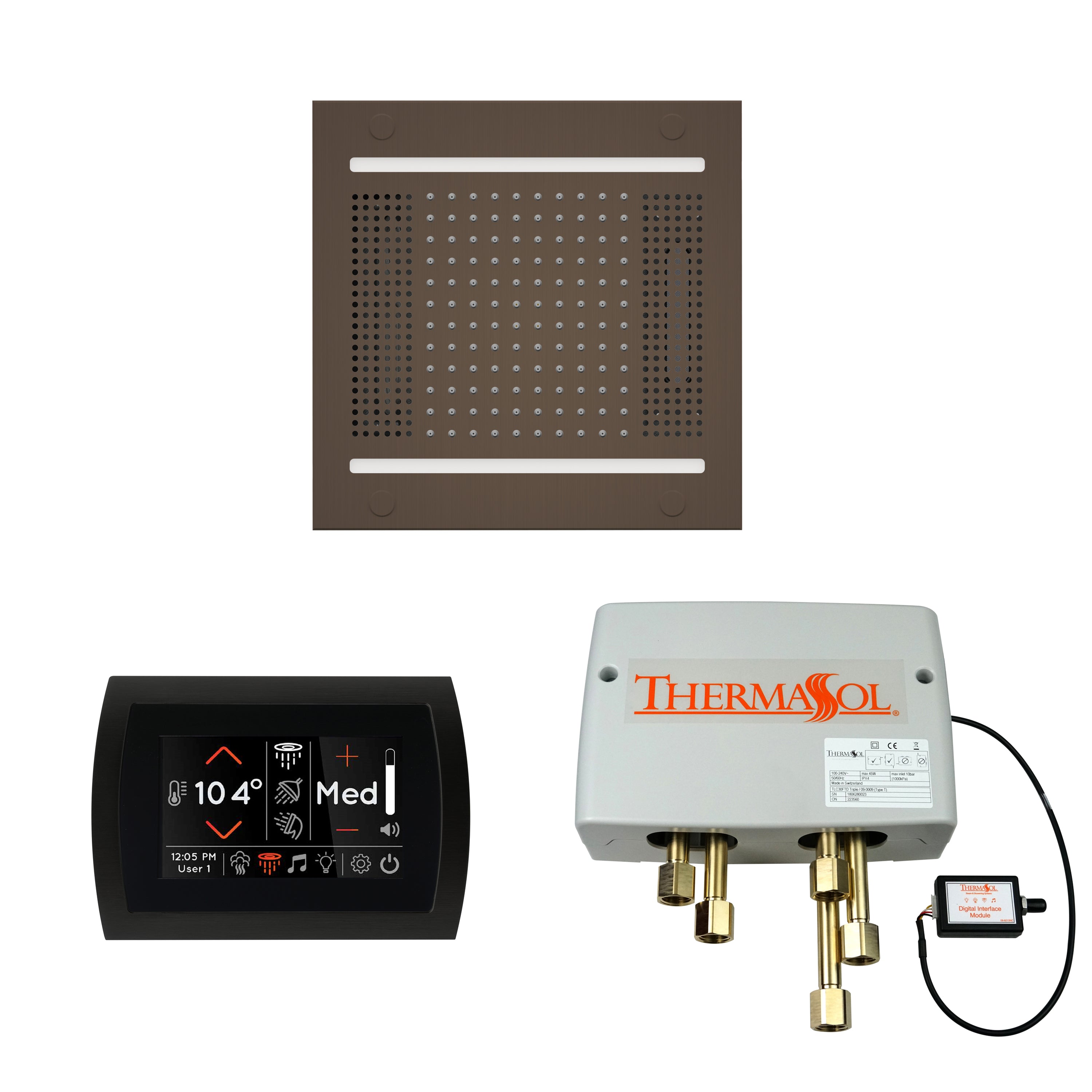 Wellness Shower Package - HydroVive 14 + SignaTouch Control (Wall Mount) + Digital Shower Valve - Maison&Co.