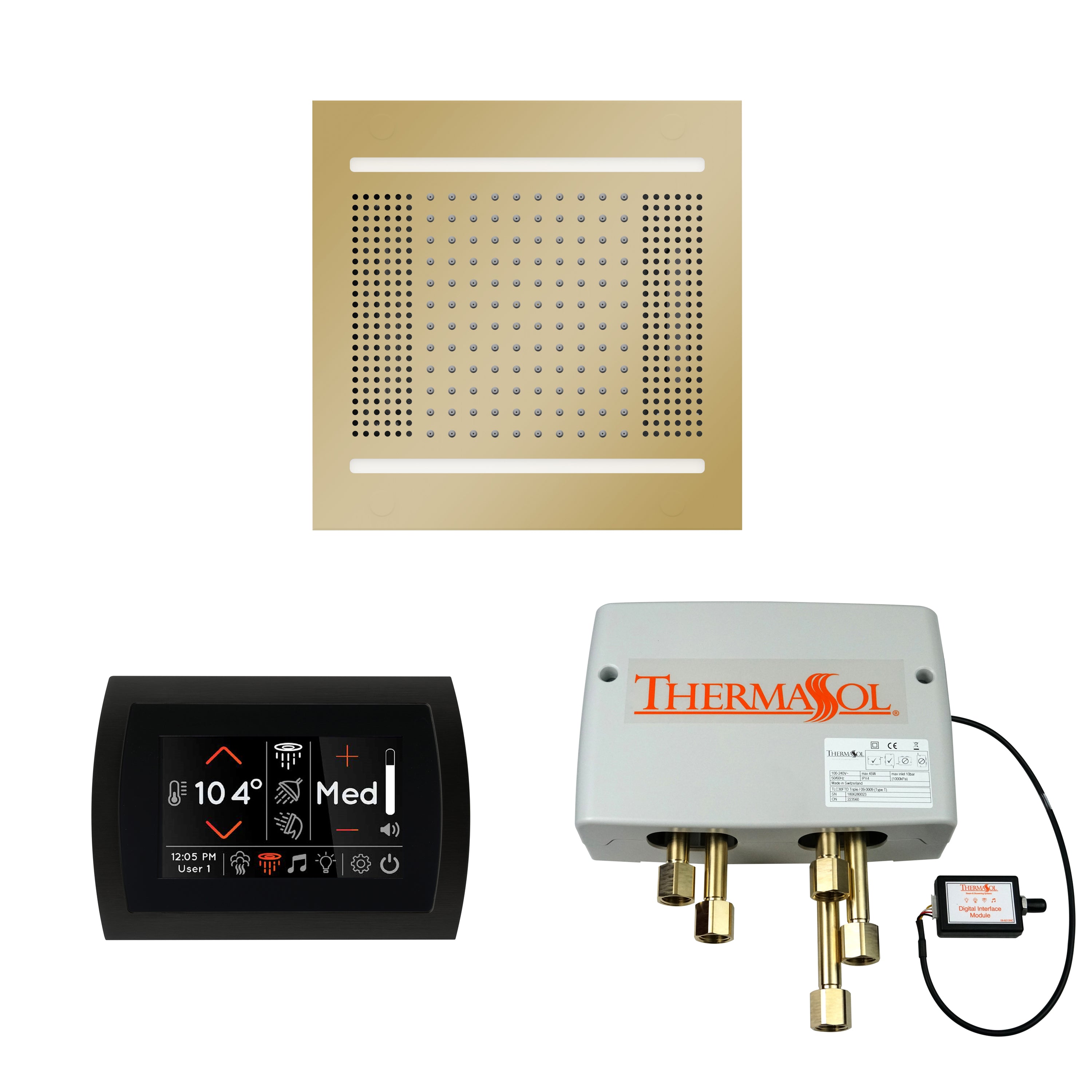 Wellness Shower Package - HydroVive 14 + SignaTouch Control (Wall Mount) + Digital Shower Valve - Maison&Co.