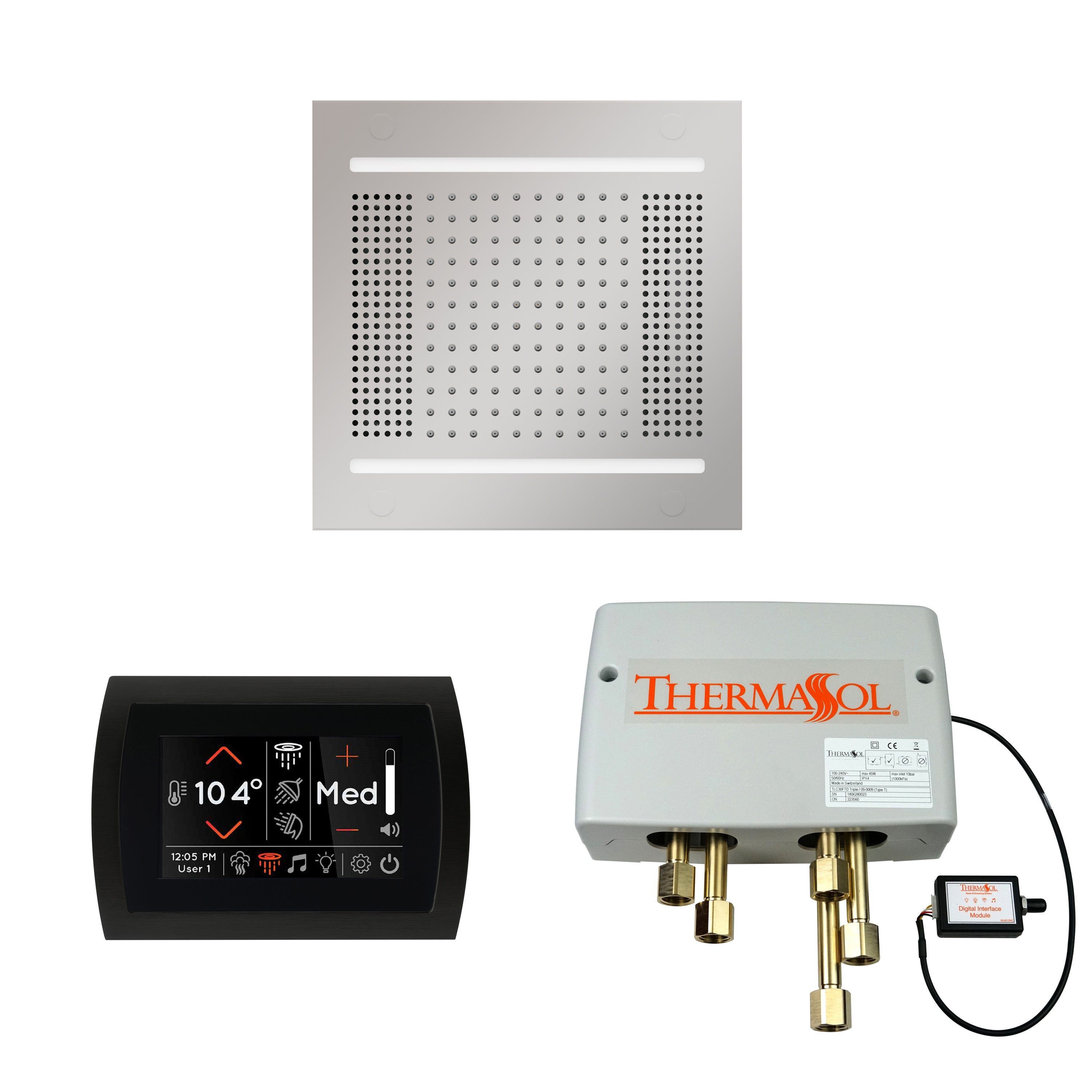 Wellness Shower Package - HydroVive 14 + SignaTouch Control (Wall Mount) + Digital Shower Valve - Maison&Co.