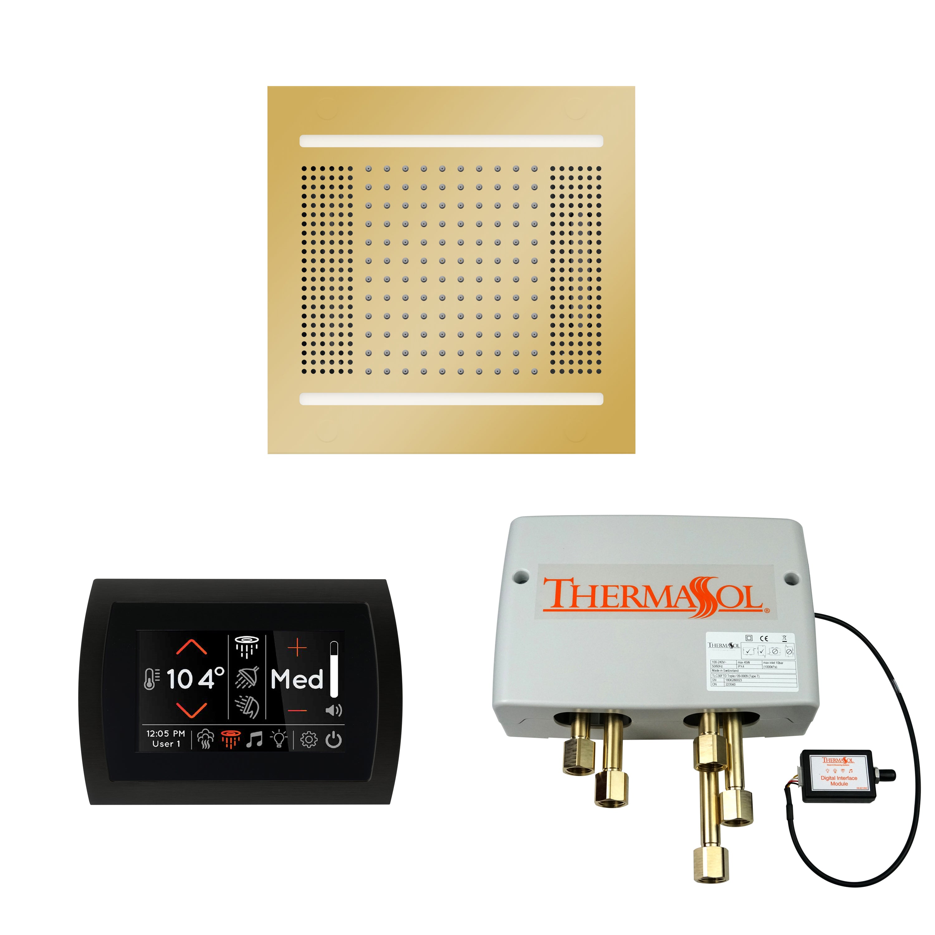 Wellness Shower Package - HydroVive 14 + SignaTouch Control (Wall Mount) + Digital Shower Valve - Maison&Co.